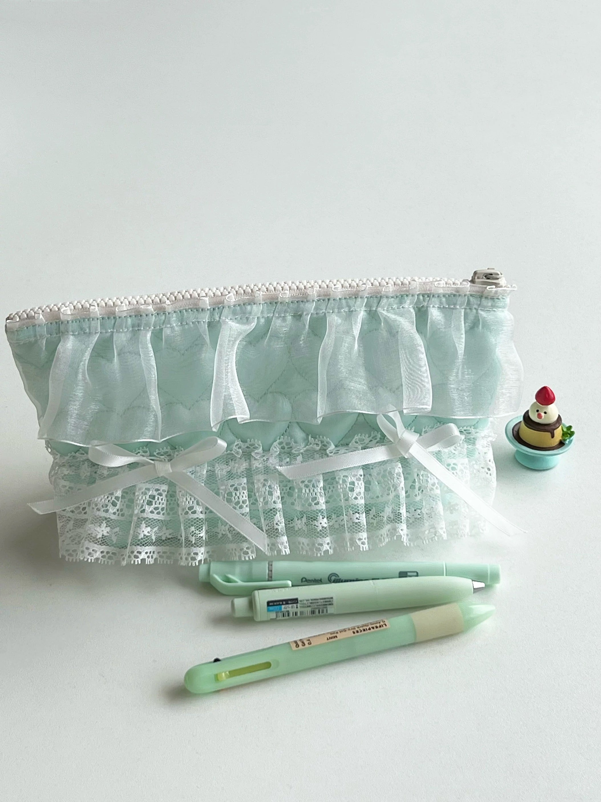 Get trendy with Mojito Dance Lace Pencil Case Makeup Beauty Bag - Bag available at Peiliee Shop. Grab yours for $14 today!