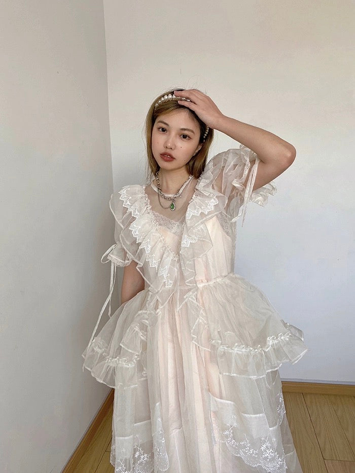 Get trendy with [August Unicorn] Angelic Aura Handmade Silk Outer Princess Dress - Dresses available at Peiliee Shop. Grab yours for $198 today!