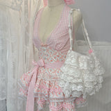 Silly Solkatt Seaside Blush Floral Mini Dress