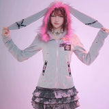 [Evil Tooth] My Rockstar Punk Bunny! Hoodie and skirt set