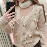 SheepKiss The Nutcracker Ballet Soft Girl Wool Cardigan