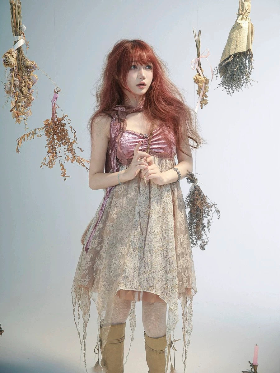 Get trendy with [Rose Island] Fairy Spirit Floral Dress -  available at Peiliee Shop. Grab yours for $55 today!