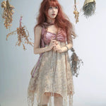 Get trendy with [Rose Island] Fairy Spirit Floral Dress -  available at Peiliee Shop. Grab yours for $55 today!