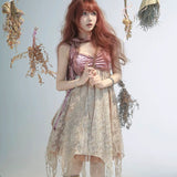 Get trendy with [Rose Island] Fairy Spirit Floral Dress -  available at Peiliee Shop. Grab yours for $55 today!