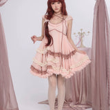 [Rose Island] Rosy Blush Ruffle Mini Dress