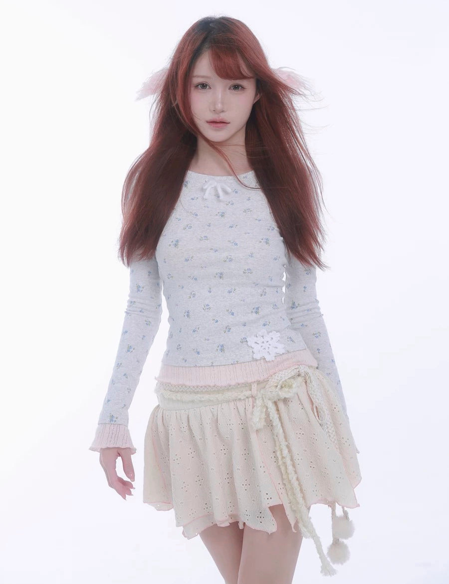Get trendy with [Rose Island] Soft Cotton Dream Floral Inner Top -  available at Peiliee Shop. Grab yours for $28 today!