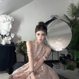 Fa Sogno Floral Ballerina Mini Dress