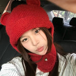 Get trendy with Christmas bear beanie with heart clip -  available at Peiliee Shop. Grab yours for $9.80 today!