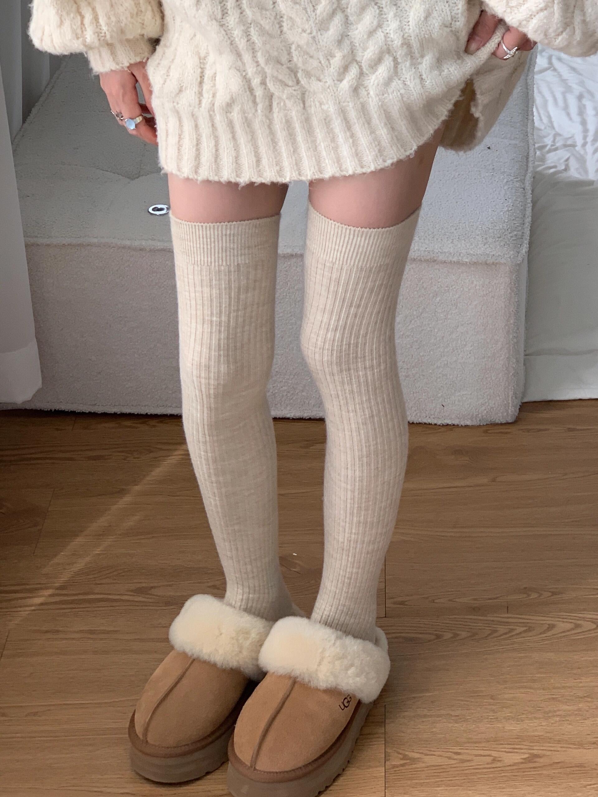 Get trendy with Autumn Milk Tea Over Knee Socks Leg Warmer - Socks available at Peiliee Shop. Grab yours for $8.90 today!