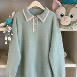 Get trendy with Gelatoni Color Match Sweater Hoodie - Sweater available at Peiliee Shop. Grab yours for $25 today!