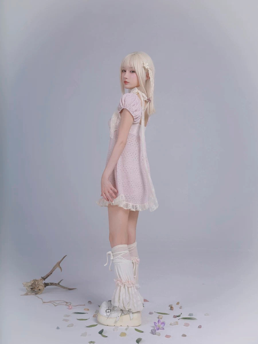 Get trendy with Rose Island AW24 Elf Guardian - Sakura Fairy Mini Dress - Crop Top available at Peiliee Shop. Grab yours for $46 today!