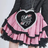 [Evil tooth] Good Night Gothic Heart Shoulder Bag