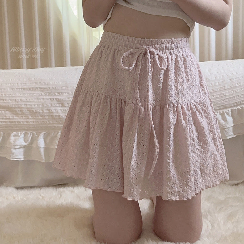 Get trendy with Sakura Aroma Heart Mini Skirt -  available at Peiliee Shop. Grab yours for $18 today!