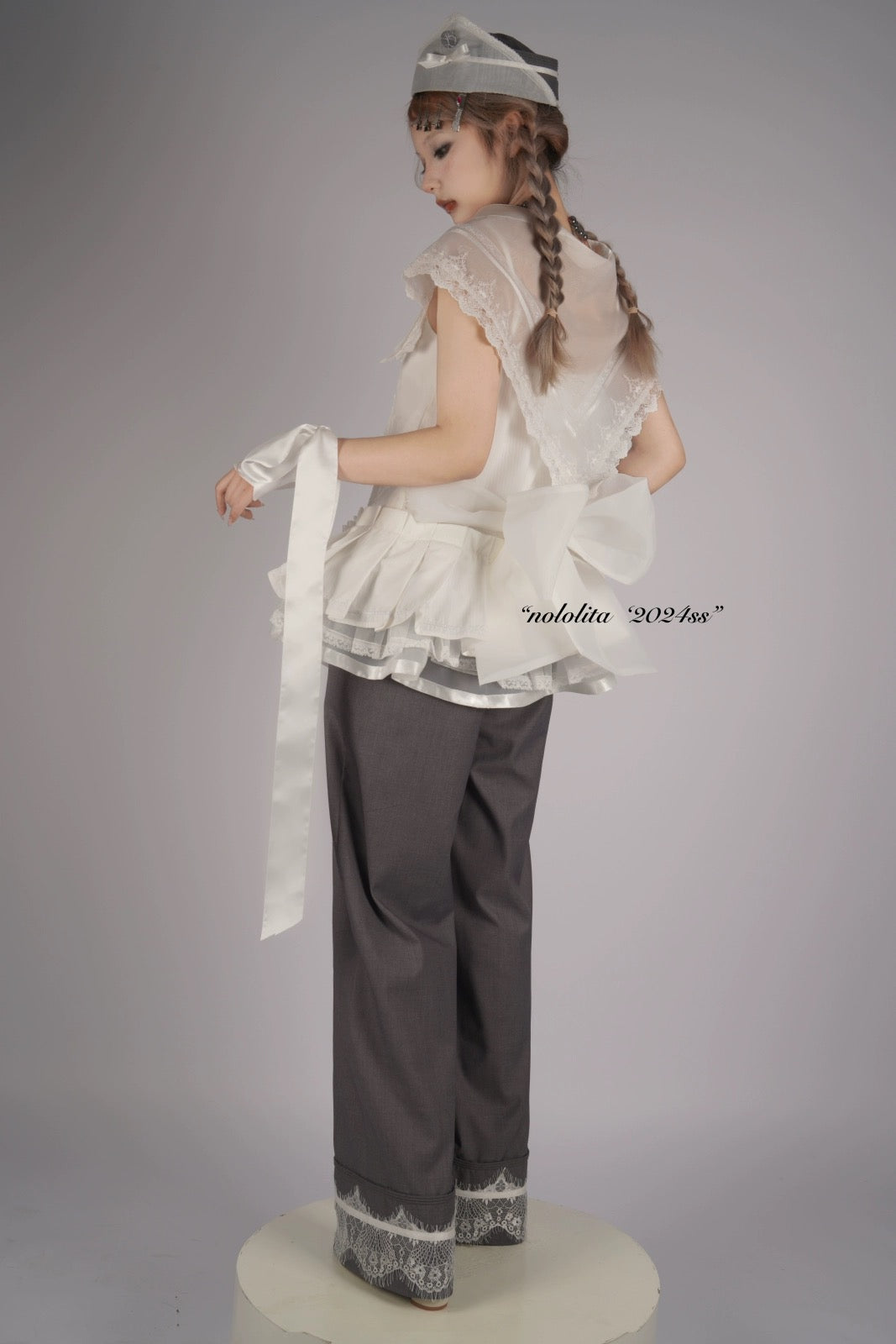 Get trendy with NoLolita 24SS Grey Angel Dress Cardigan Set -  available at Peiliee Shop. Grab yours for $12 today!