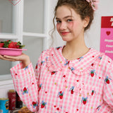 Sleepy Fairy Strawberry Cotton Pajamas Set