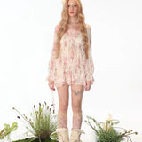 Rose Island Moss Garden Patchwork Leg Warmers