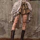 Get trendy with [Blood Supply] Dragon Era steampunk short Cake mini Skirt - Skirt available at Peiliee Shop. Grab yours for $55 today!