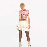 [2020’s Best Sale is Back] Lace-Up Harajuku Ruffle Mini Skort