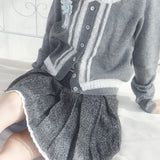 Pacific Position Grey Shirley Knit Cardigan Short & Long Version
