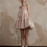 Fa Sogno Mélodie de Tulle Bellet Ruffle Dress