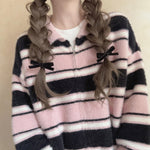 Get trendy with Blackpink faux fur polo oversized sweater - Sweater available at Peiliee Shop. Grab yours for $25.50 today!