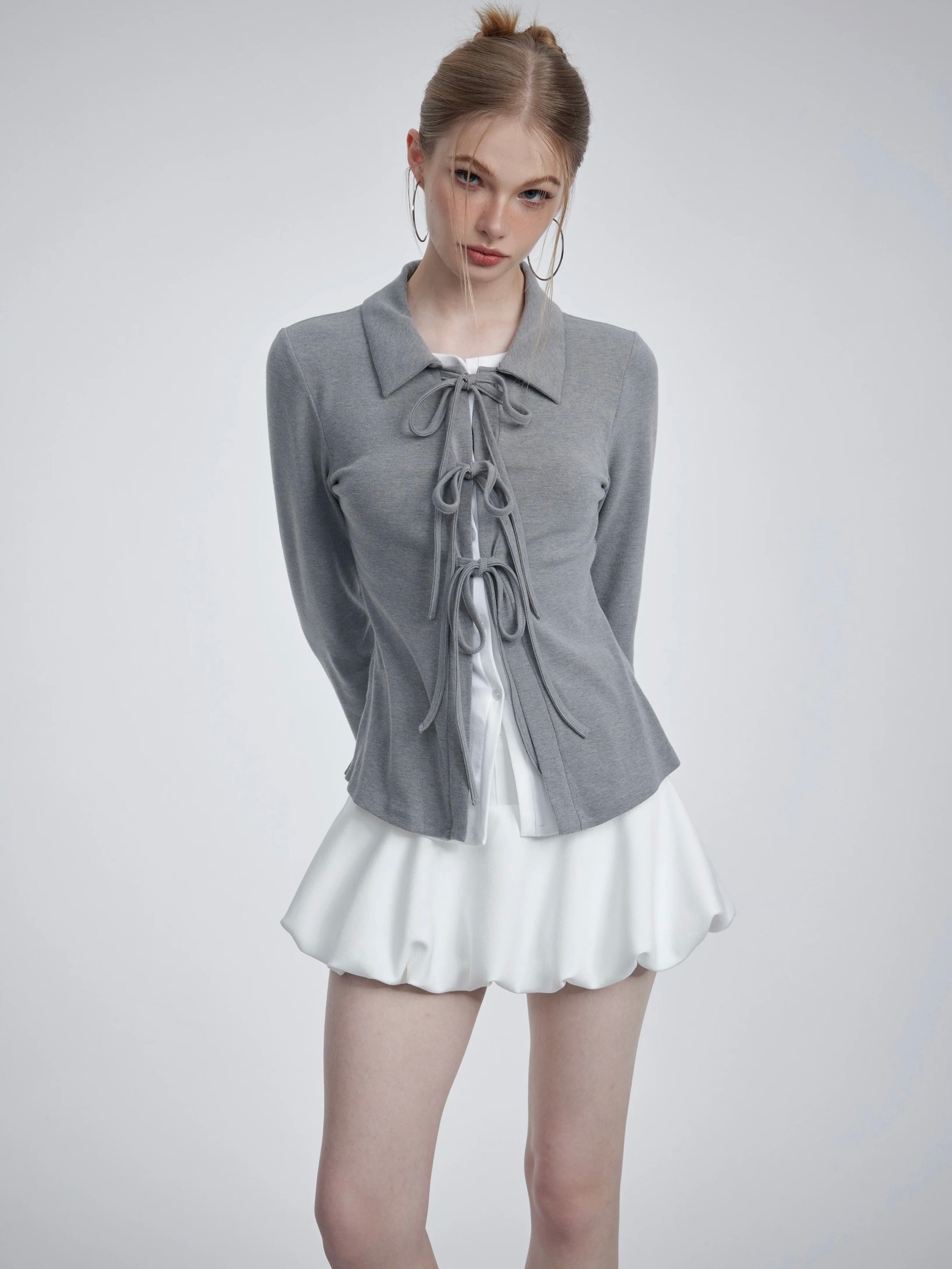 Get trendy with [Customizable] Loli Poli 2 in 1 shirt cardigan -  available at Peiliee Shop. Grab yours for $42 today!