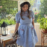 Blue Gingham Vintage 1997 Babydoll Dress