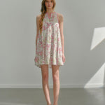 Get trendy with [UNOSA] Rosy Whisper Floral Mini Dress -  available at Peiliee Shop. Grab yours for $69.90 today!