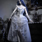 Get trendy with [Blood Supply] Corpse Bride Cape With Spine Outer Skirt - Accessories available at Peiliee Shop. Grab yours for $79.90 today!