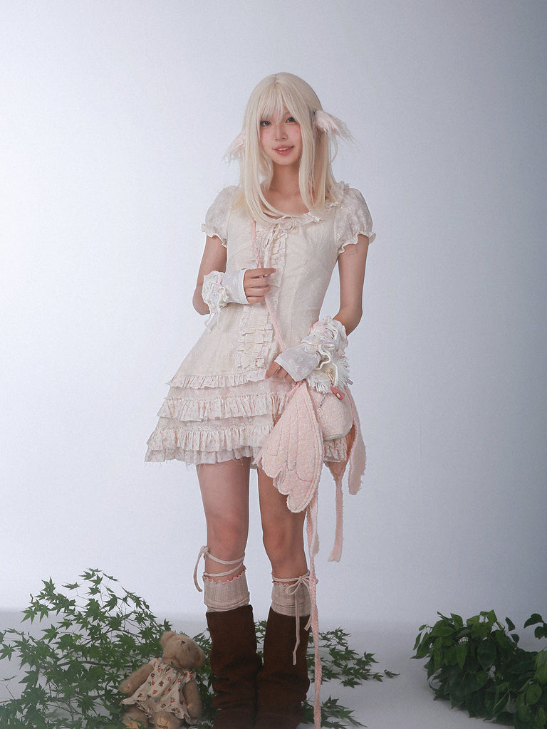 Get trendy with [Rose Island]Broken Blossom Angel Dress -  available at Peiliee Shop. Grab yours for $55 today!