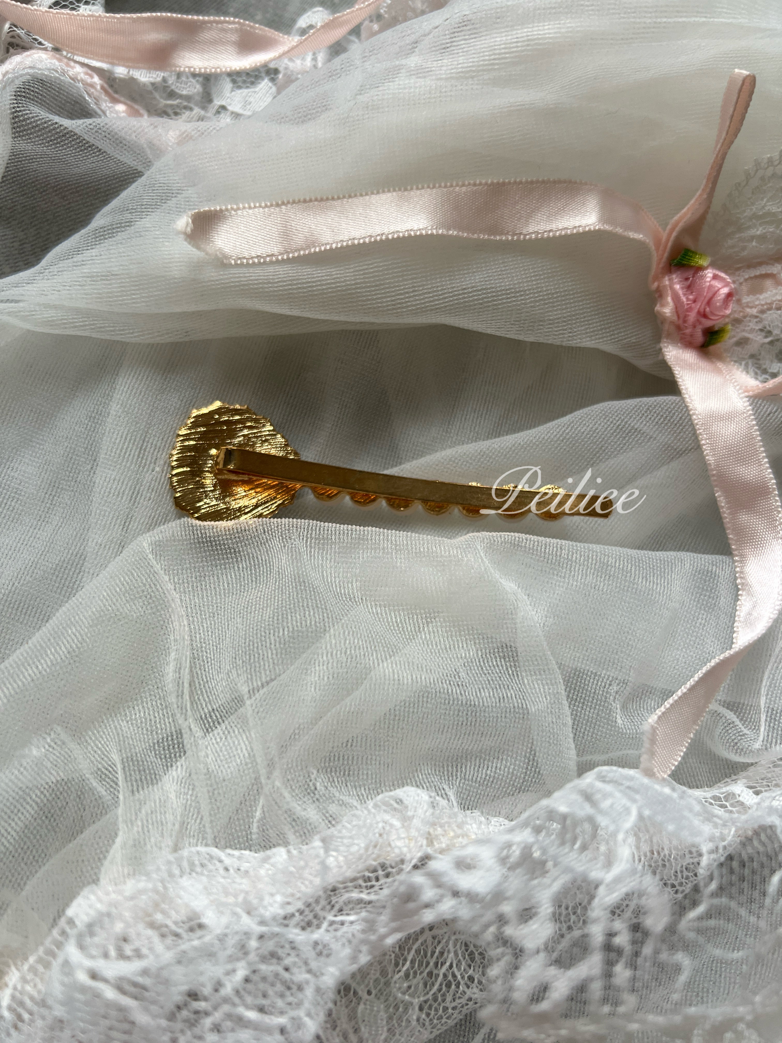 Get trendy with 2 Pieces Princess Pearls Hairpin -  available at Peiliee Shop. Grab yours for $4.50 today!