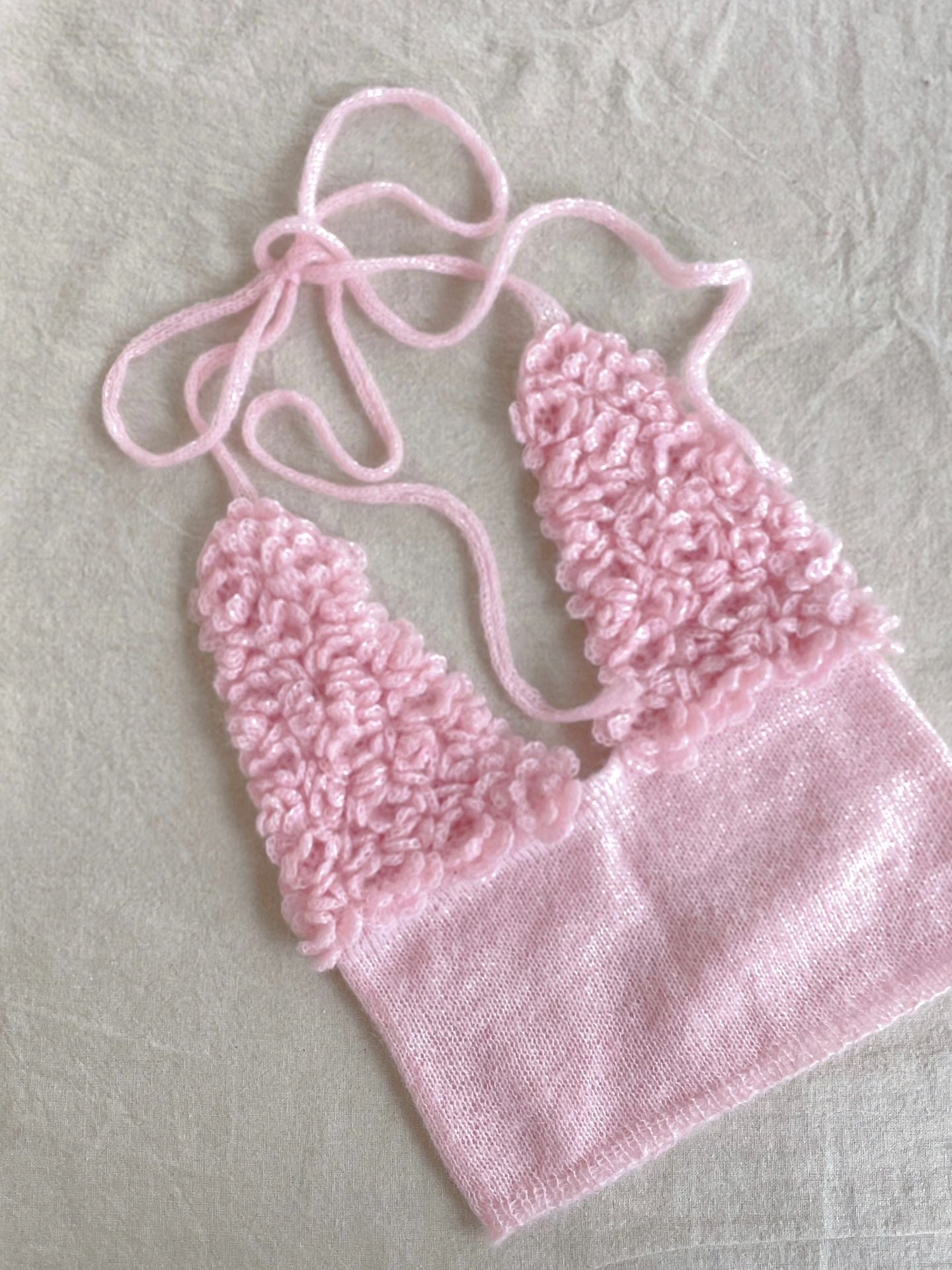 Get trendy with [Tailor Made] Rose Diary Hand Knitted Top -  available at Peiliee Shop. Grab yours for $74 today!