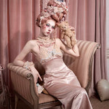 Blood Supply Pink Baroque Slip Dress