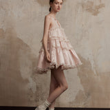 Fa Sogno Mélodie de Tulle Bellet Ruffle Dress