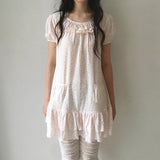 SicAstra Flower Diary Blush Meadow Ruffle Dress