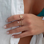 Get trendy with [Timi Of Sweden] Leah - White Crystal Butterfly Ring -  available at Peiliee Shop. Grab yours for $23 today!