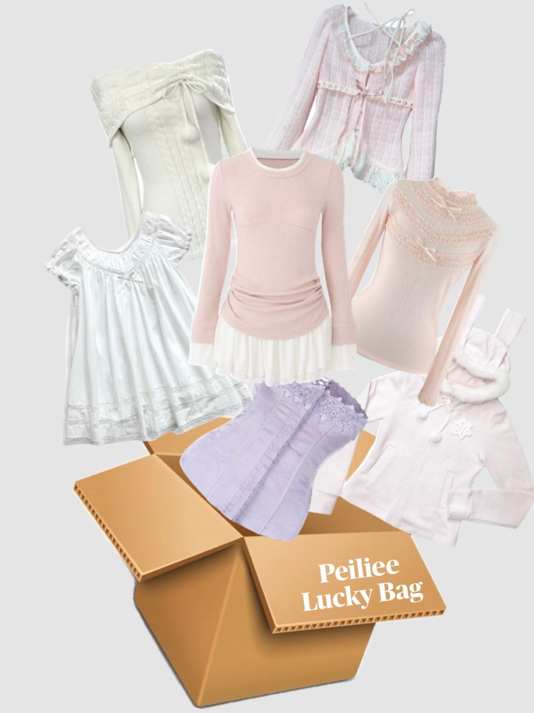 Get trendy with 2 Outfits Lucky Bag -  available at Peiliee Shop. Grab yours for $35 today!