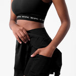 Get trendy with [Rexing x Peiliee Sport] Tennis Girl Breathable Tennis Skirt with Inner Shorts and Pockets -  available at Peiliee Shop. Grab yours for $36 today!