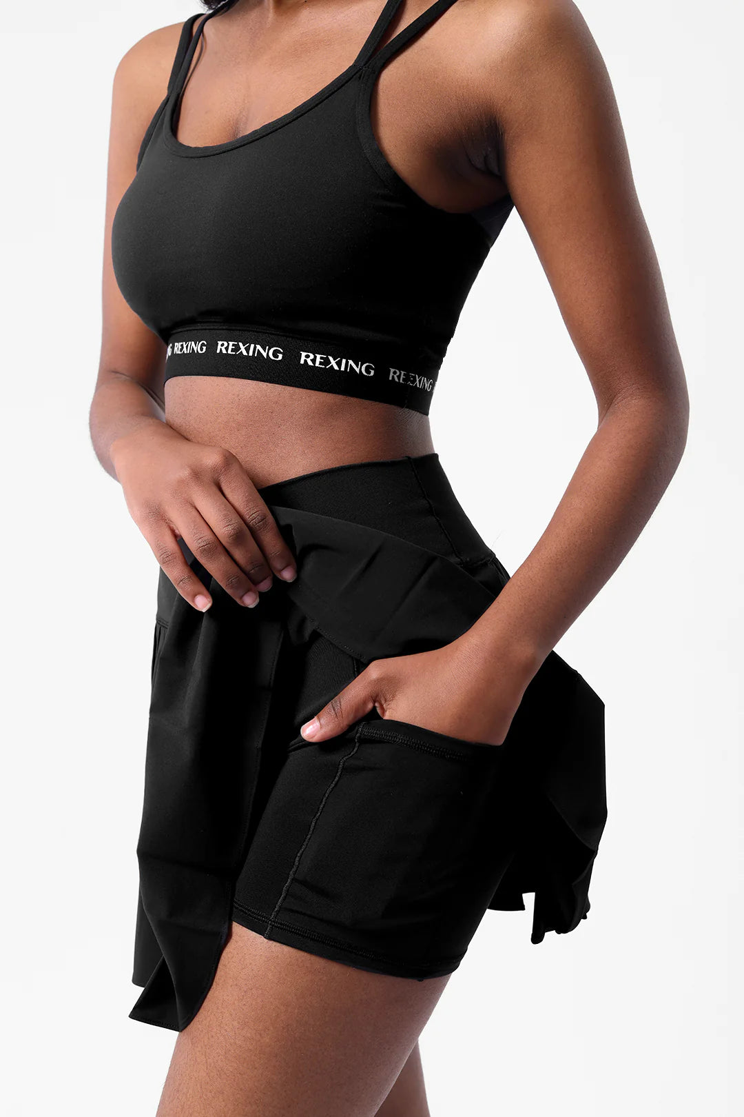 Get trendy with [Rexing x Peiliee Sport] Tennis Girl Breathable Tennis Skirt with Inner Shorts and Pockets -  available at Peiliee Shop. Grab yours for $36 today!