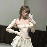 SheepKiss Annie Soft Girl Vest Cardigan Set