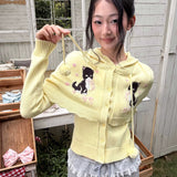 MineBeThyVers Kitty Parade Cat Hooded Cape Cardigan Sweater