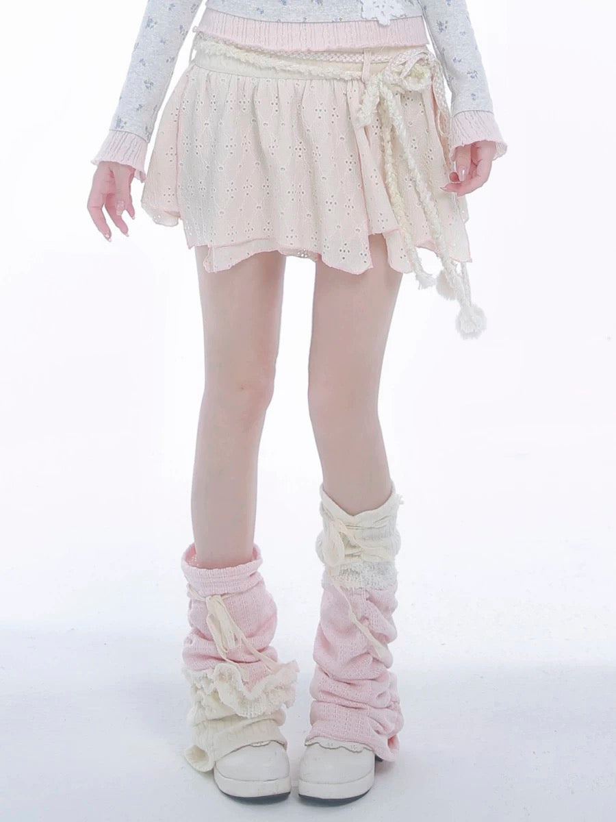 Get trendy with [Rose Island] Soft Cotton Dream Leg Warmer -  available at Peiliee Shop. Grab yours for $25 today!