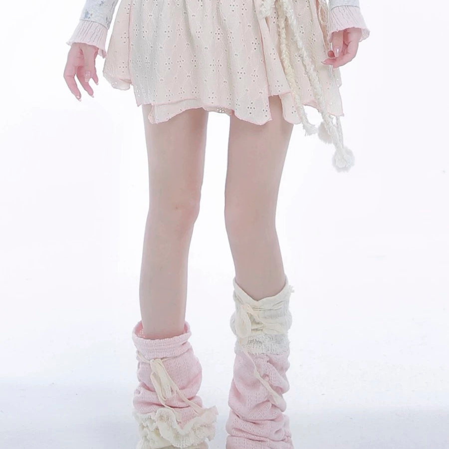 Get trendy with [Rose Island] Soft Cotton Dream Leg Warmer -  available at Peiliee Shop. Grab yours for $25 today!