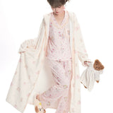 Canmi’s Teddy Dream Cozy Hooded Oversized Sleep Robe