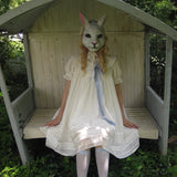 August Unicorn Sugar Doll Silk Cotton Blend A-line Dress