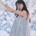 Get trendy with [Rose Island] Azure Snowmelt Scarf - Coats & Jackets available at Peiliee Shop. Grab yours for $22 today!