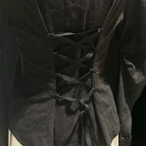 KittenClaw Nightfall Black Gothic Lace Cross 100% Cotton Top and skirt set