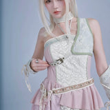 Get trendy with Rose Island AW24 Elf Guardian - The Girl Fairy Angel Mini Dress - Crop Top available at Peiliee Shop. Grab yours for $38 today!