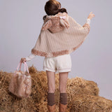 Rose Island Near the Little Deer Faux Fur Tote Bag