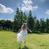 Get trendy with [August Unicorn] Angelic Mist Handmade Outer Dress - Dresses available at Peiliee Shop. Grab yours for $116 today!